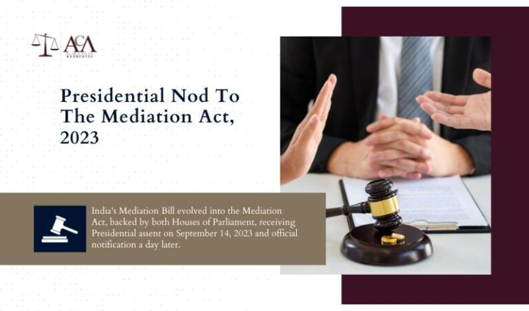 The Mediation Act, 2023: Paving the Way for a Revitalized Dispute Resolution Landscape in India