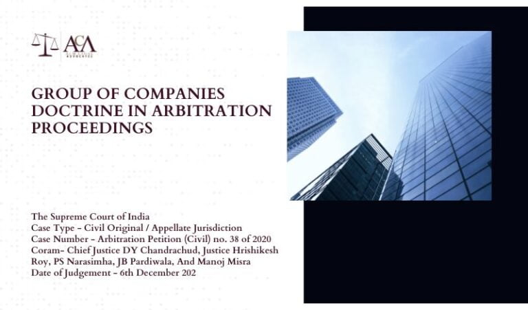 GROUP OF COMPANIES DOCTRINE IN ARBITRATION PROCEEDINGS