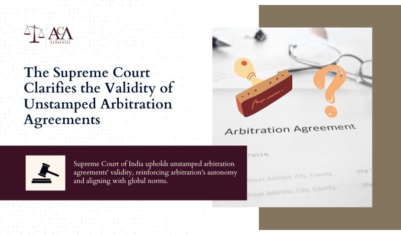 the supreme court clarifies the validity of unstamped arbitration agreements