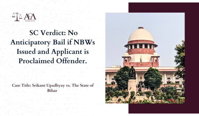 Anticipatory bail is not to be granted if NBW’s are issued and Applicant is a proclaimed offender- Supreme Court