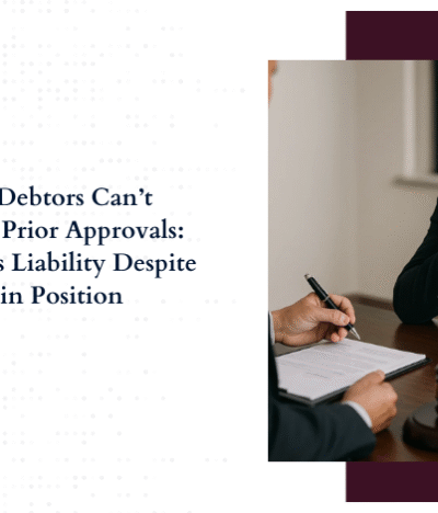 Corporate Debtors Can’t Backtrack on Prior Approvals: NCLT Upholds Liability Despite Change in Position