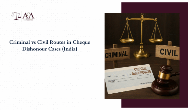 Criminal vs Civil Routes in Cheque Dishonour Cases (India)